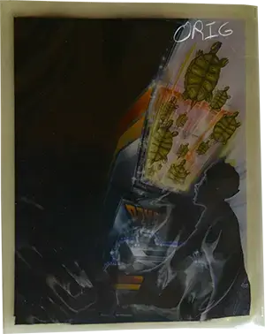 Win One for the Turtle Ad Transparency (Held Up to Light)