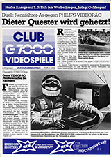 Club G7000 Videospiele, December 1982