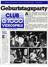 Club G7000 Videospiele, October 1982