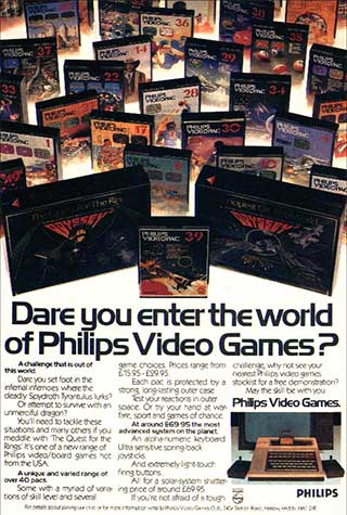 Dare you enter the world of Philips Video Games?