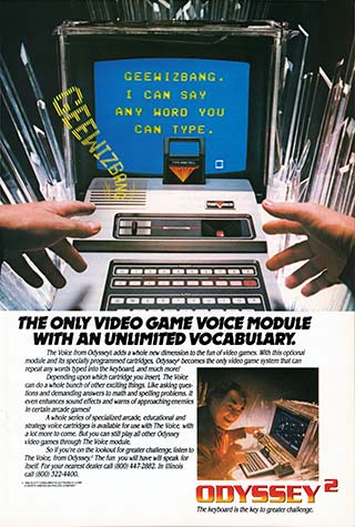 The Only Video Game Voice Module with an Unlimited Vocabulary.