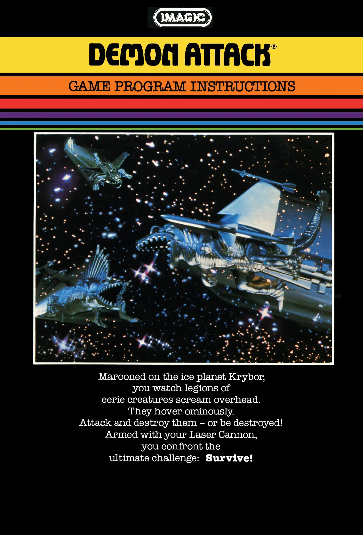 Demon Attack Manual | The Odyssey² Homepage Library!